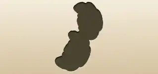 クロワッサンのシルエット