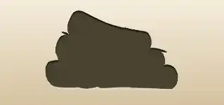 巻物のシルエット