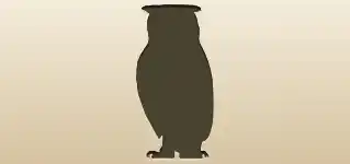 フクロウのシルエット