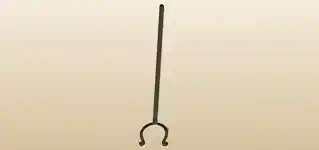 暖炉用フォークのシルエット