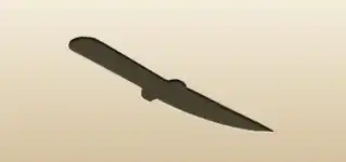 ナイフのシルエット