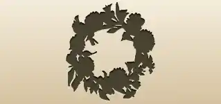 リースのシルエット