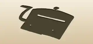 絞り器のシルエット