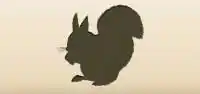 リスのシルエット