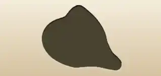 ハムのシルエット