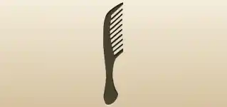 くしのシルエット