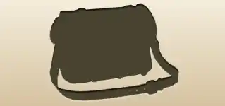 バッグのシルエット