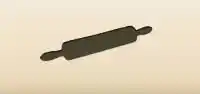 綿棒のシルエット