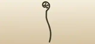 杖のシルエット