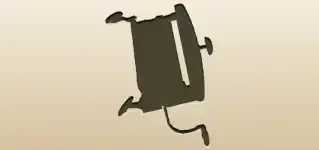 絞り器のシルエット