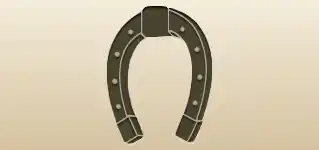 蹄鉄のシルエット