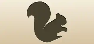 リスのシルエット