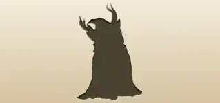 森の精のシルエット