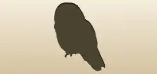 フクロウのシルエット