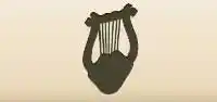 Lyre silhouette