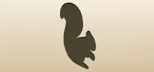 リスのシルエット