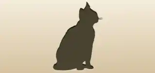 ネコのシルエット