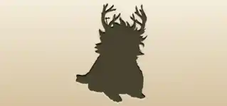 森の精のシルエット