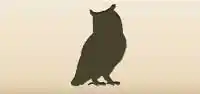 フクロウのシルエット