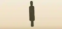 綿棒のシルエット