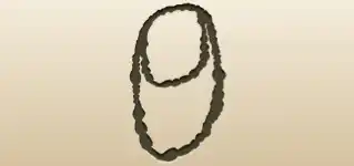 ネックレスのシルエット