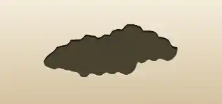 クロワッサンのシルエット