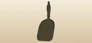 薪シャベルのシルエット