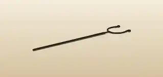 暖炉用フォークのシルエット