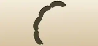 ソーセージのシルエット