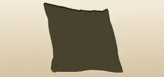 クッションのシルエット