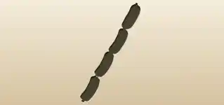 ソーセージのシルエット