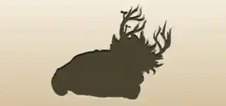 森の精のシルエット