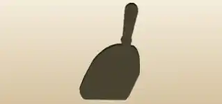 薪シャベルのシルエット