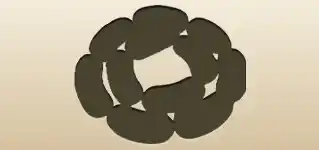 ソーセージのシルエット