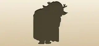 森の精のシルエット
