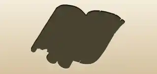 巻物のシルエット