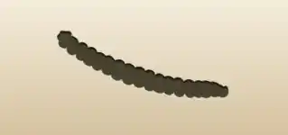 ネックレスのシルエット