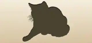 ネコのシルエット