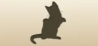 ネコのシルエット