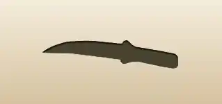 ナイフのシルエット