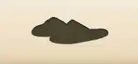 Slippers silhouette