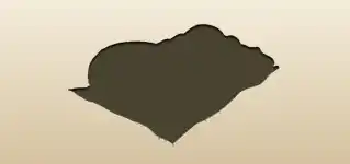 クロワッサンのシルエット