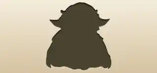 森の精のシルエット