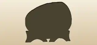 たるのシルエット