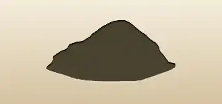 クロワッサンのシルエット