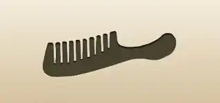 くしのシルエット