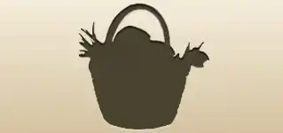 バスケットのシルエット