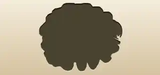 松ぼっくりのシルエット
