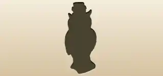 フクロウのシルエット