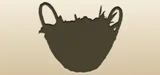 バスケットのシルエット